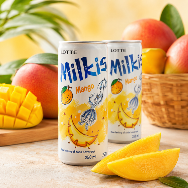 Фруктовый газированный напиток Milkis со вкусом манго 250мл 009212 фото