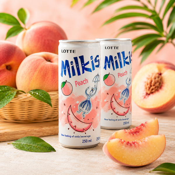Фруктовый газированный напиток Milkis со вкусом персика 250 мл 005672 фото