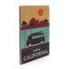 Wood постер Surfing California pvt0083 фото 2