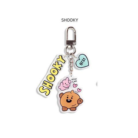 Брелок BTS BT21 star SHOOKY acrylic key chain A256828G фото