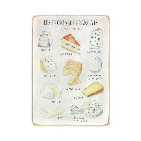 Wood постер Les Fromages Francias pvk0055 фото