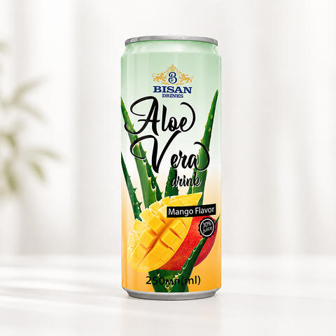 Напиток BISAN Aloe Vera drink Mango 250мл ж/б BS1006 фото