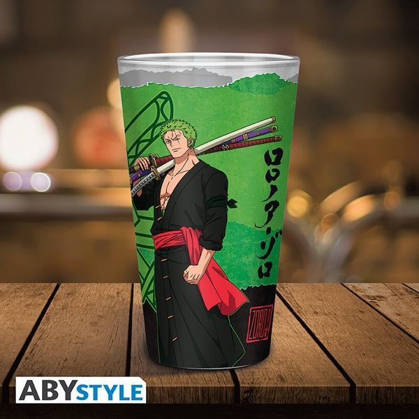 Великий стакан ONE PIECE Large Glass Zoro ABYVER297 фото