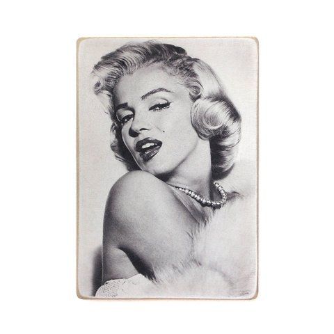 Wood постер Marilyn Monroe (bw) pvp0006 фото