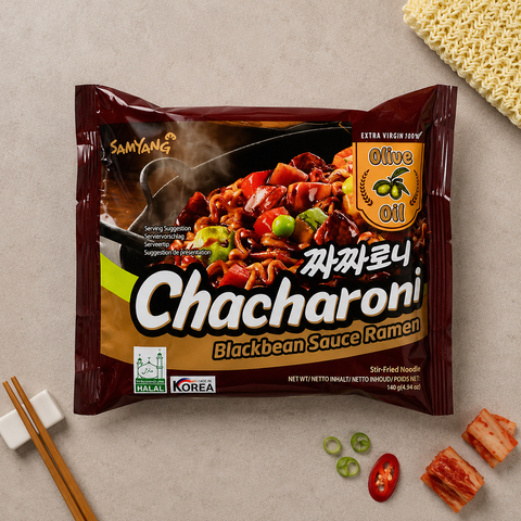 Корейская лапша с соусом из черных бобов Чачарони, 140 г, ТМ Samyang 12-019 фото