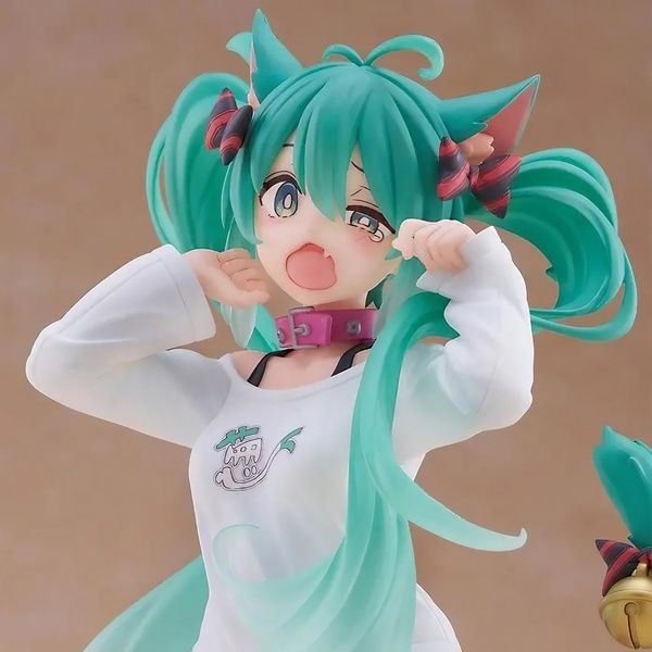Hatsune Miku Desktop Cute Figure Cat ear T-shirt Ver. GM3683 фото
