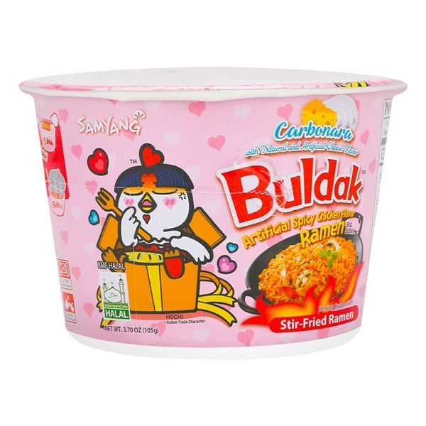 Лапша Buldak Курица-карбонара, боул 105 г TM Samyang 10-194 фото Лапша Buldak Курица-карбонара, боул 105 г TM Samyang 10-194 фото