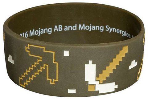 Браслет Minecraft Miner Rubber Bracelet-One Size-MultiColor JINX-6220 фото