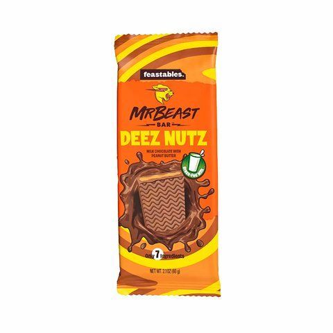 Шоколад Feastables MrBeast Deez Nutz Peanut Butter Milk Chocolate Bar 35g SF1233 фото