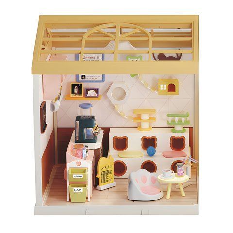 Конструктор-румбокс Mini House серії Інтер'єр &ndash; Котокафе (світло) 8007 фото