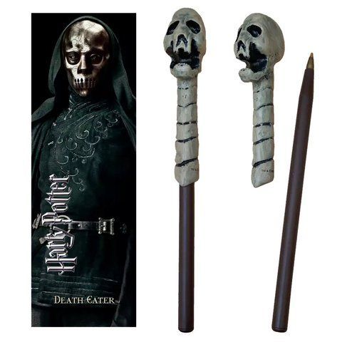 Ручка і закладинка HARRY POTTER Death Eater Wand - skull (Гаррі Поттер) NN7953 фото