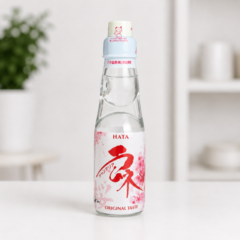 Японская газировка с шариком RAMUNE Sakura 200ML HATAKOSEN F122 фото