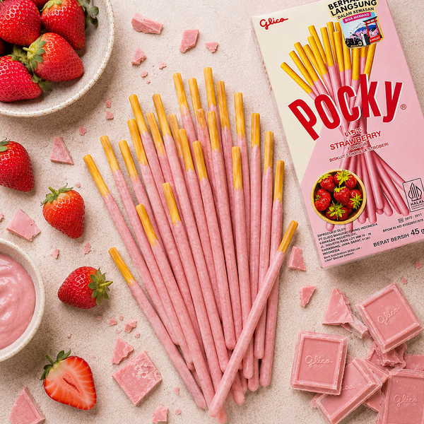 Палочки Glico Pocky Strawberry, 45g FP103 фото