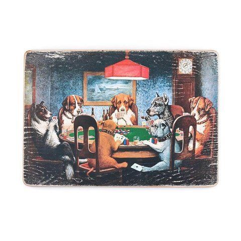 Wood Постер Dog Games pvh0006 фото