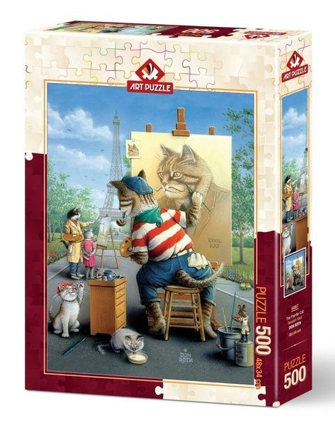 Пазл Художник Painter Cat, 500 элементов Art Puzzle 5087 фото Пазл Художник Painter Cat, 500 элементов Art Puzzle 5087 фото
