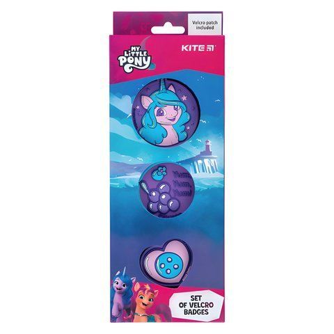 Набор бейджей на липучке Kite My Little Pony, 3 шт. LP24-3012 фото