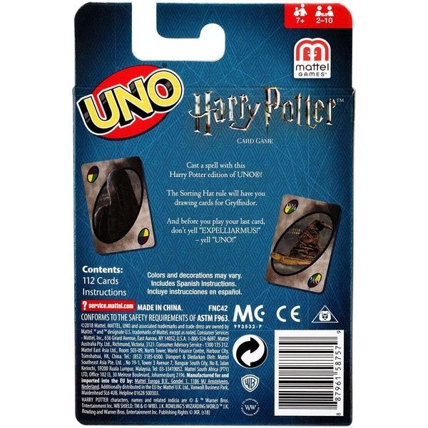 Настольная игра Уно Гарри Поттер (UNO Harry Potter) FNC42 фото