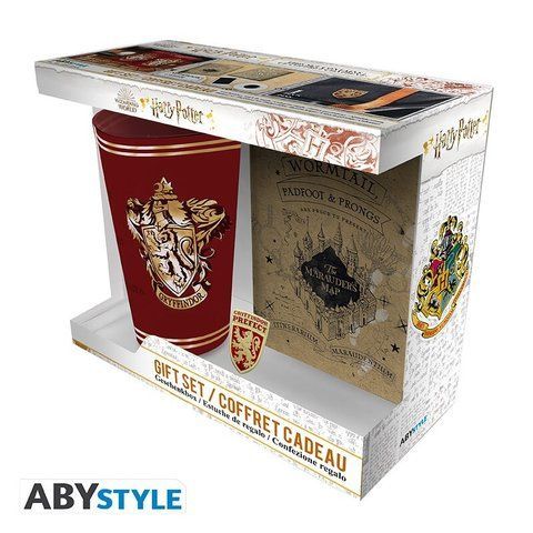 Подарочный набор HARRY POTTER Gryffindor Стакан, пин, блокнот ABYPCK250 фото